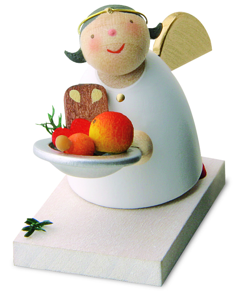 Schutzengel mit Weihnachtsteller