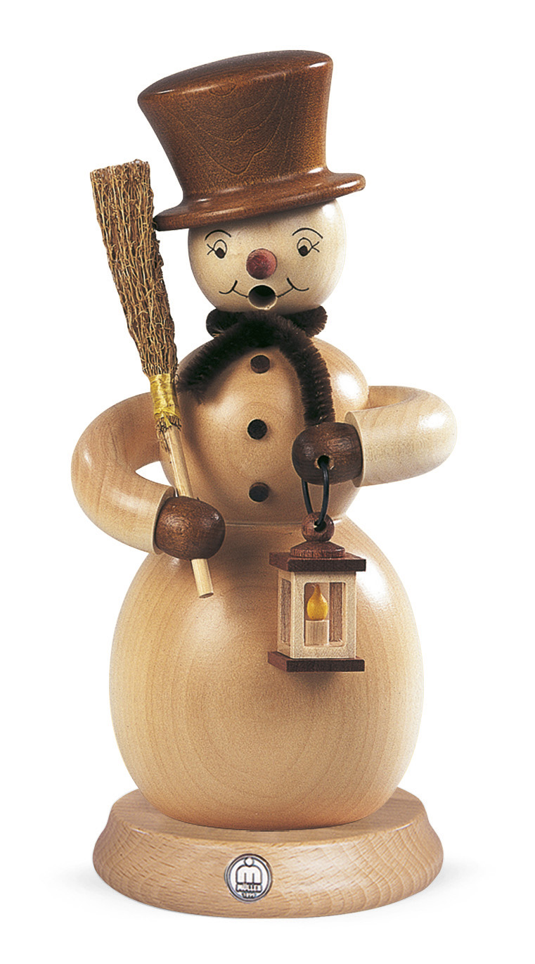 Räuchermann Schneemann, natur