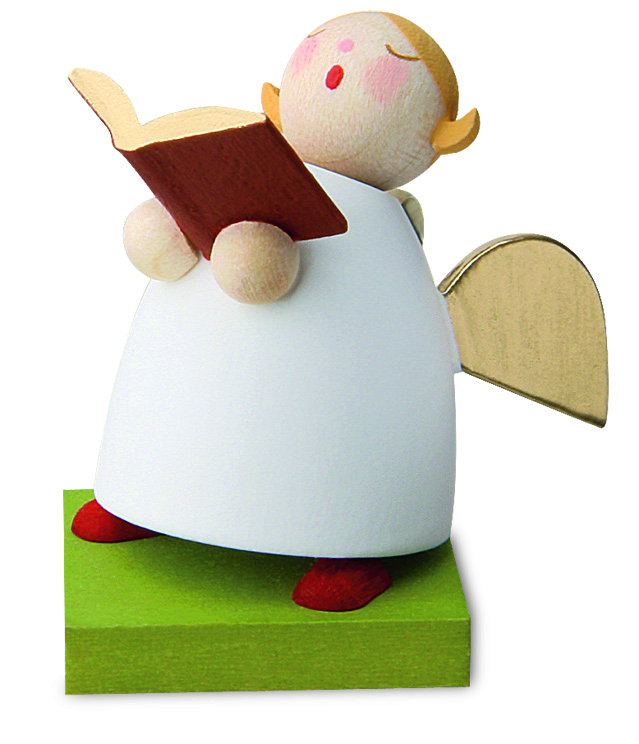 Schutzengel mit Buch singend