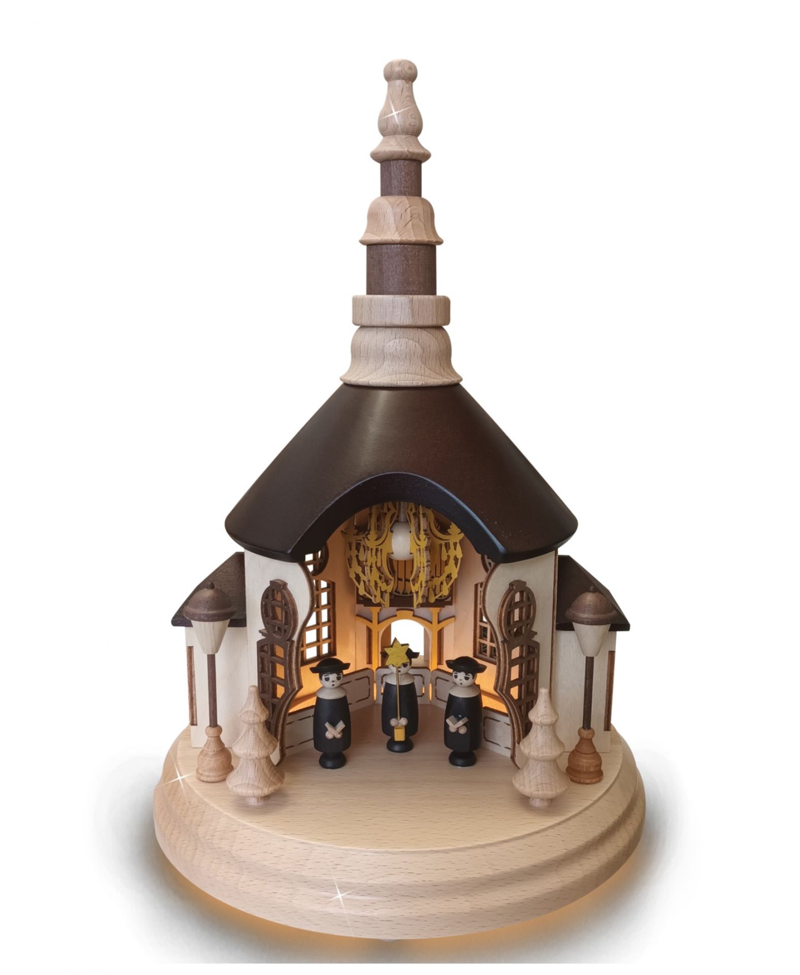 Lichterhaus offene Seiffener Kirche