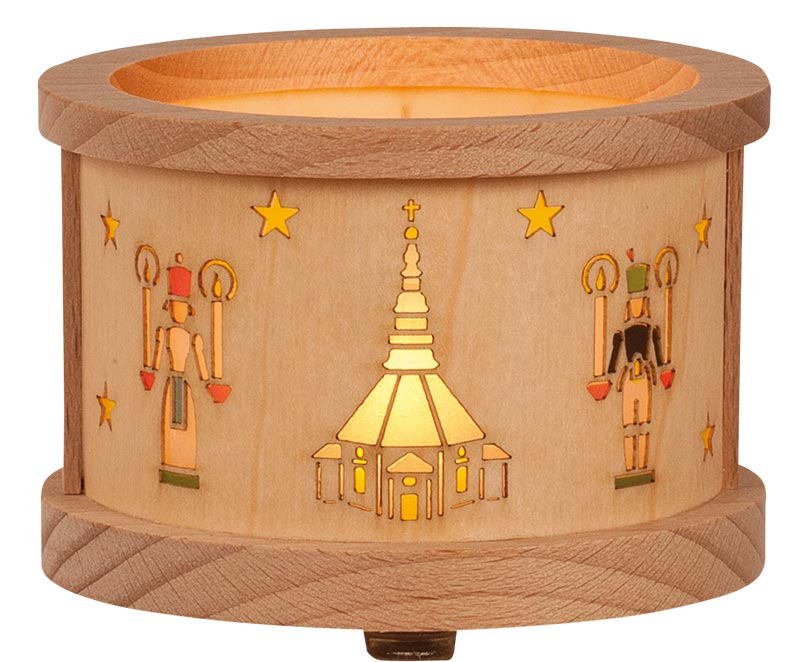 Teelichtlaterne "Seiffener Motive"