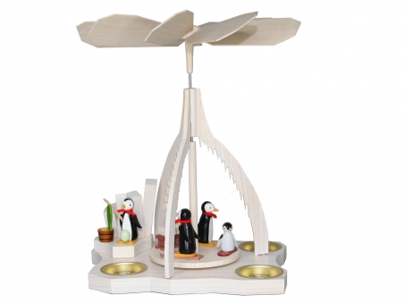 Winterpyramide - Pinguine auf Eisscholle