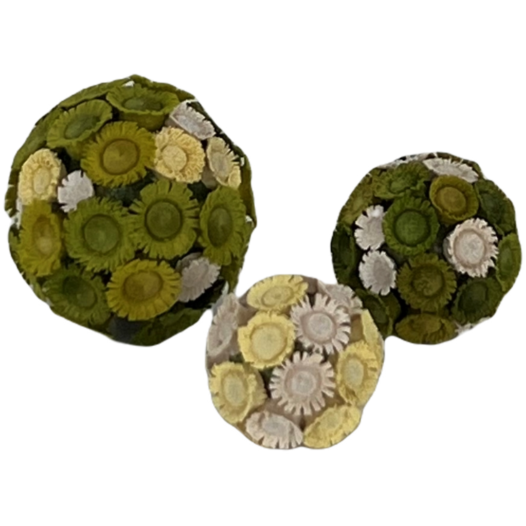 3 Blütenkugeln 3 Blütenkugeln