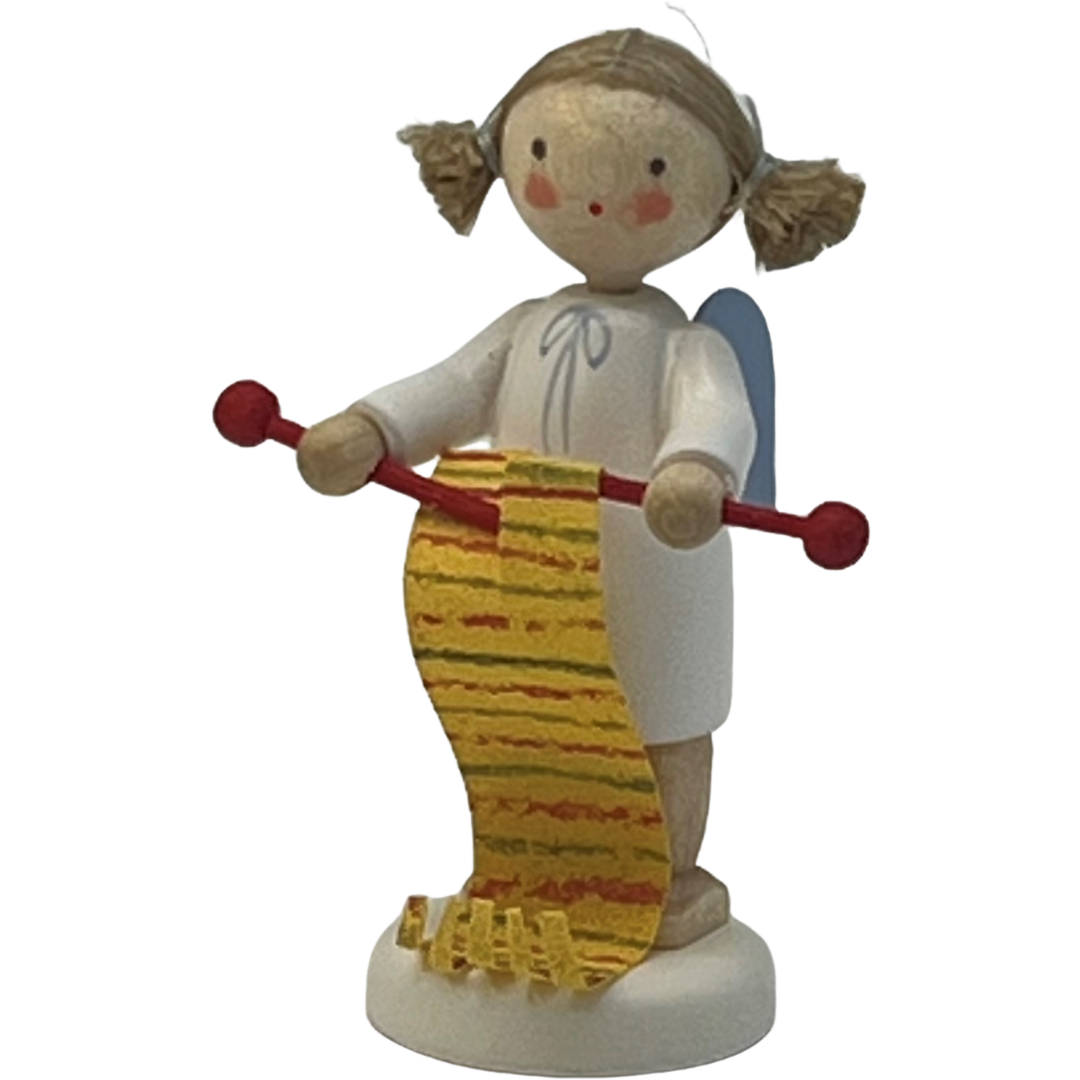 Engel mit Stricknadeln