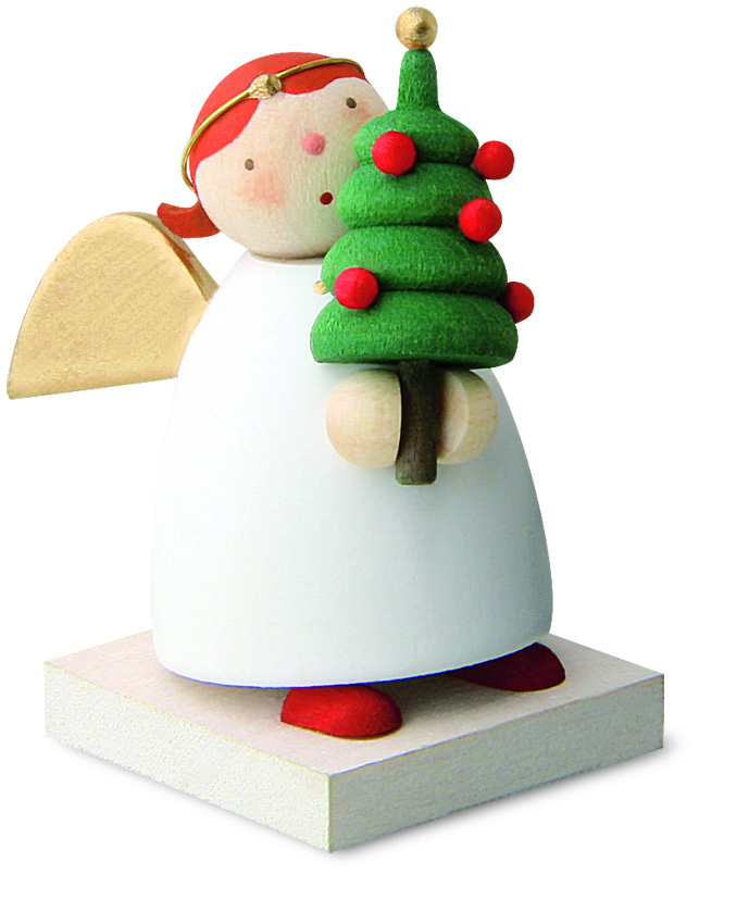 Schutzengel mit Weihnachtsbäumchen