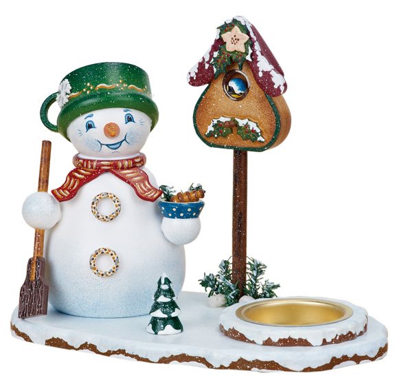 Räuchermann - Schneemann mit Teelicht