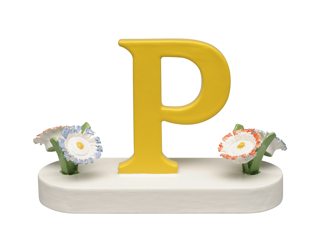 Buchstabe mit Blumen