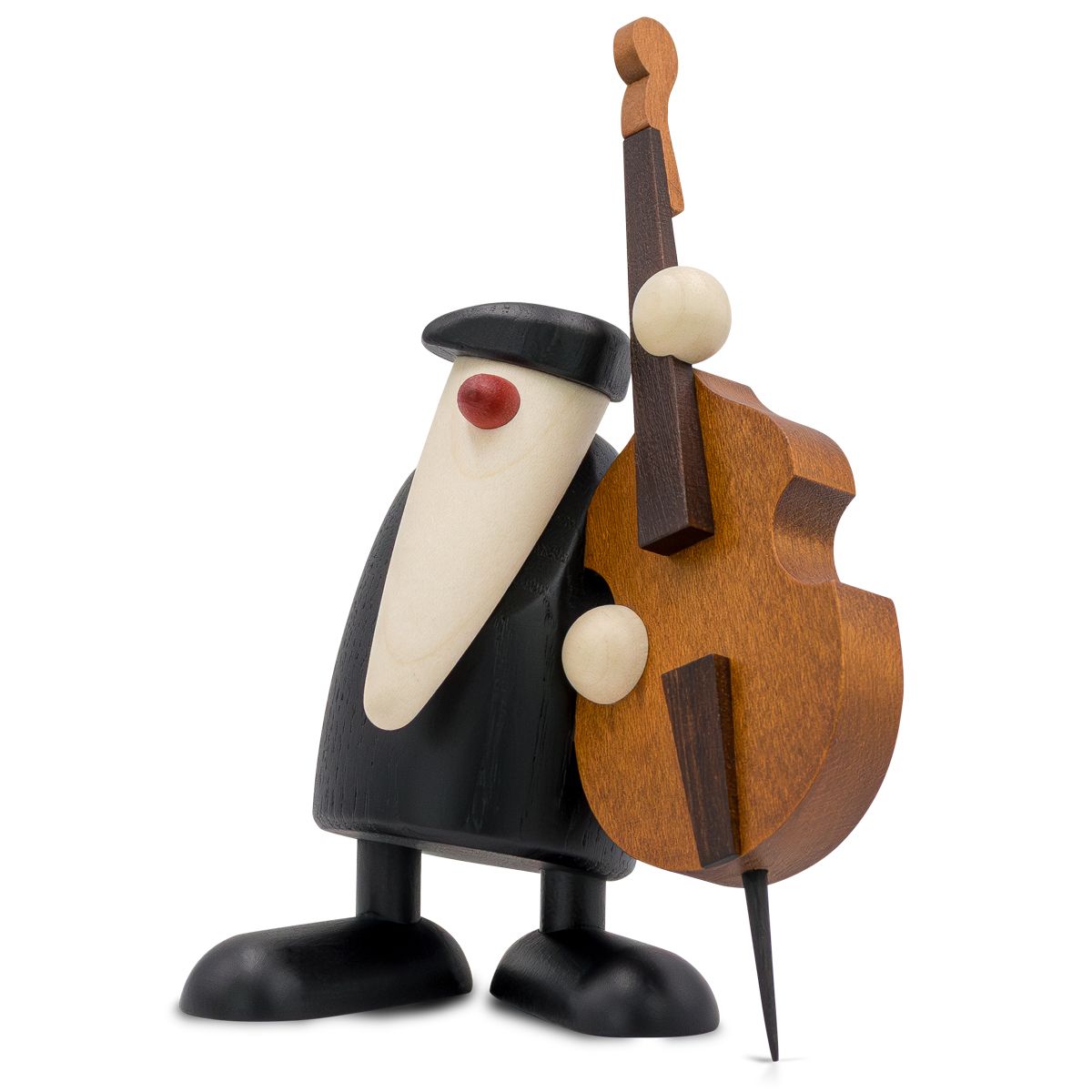 Herr Schmidt am Kontrabass