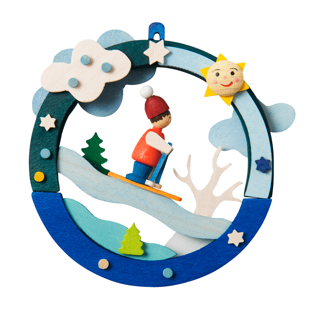 Diorama mit Rodelhang
