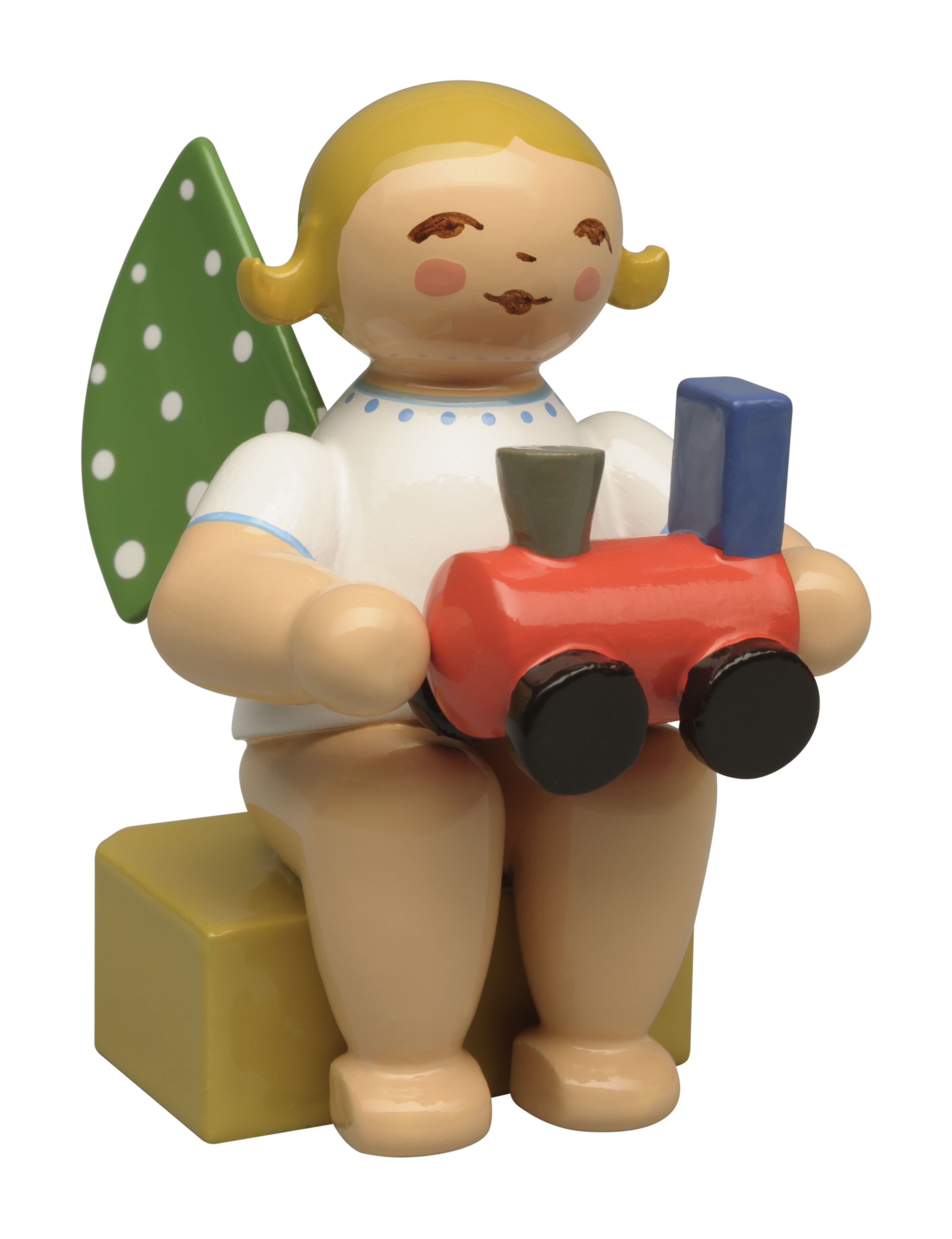 Kalenderfigur 2026, Engel mit Lok