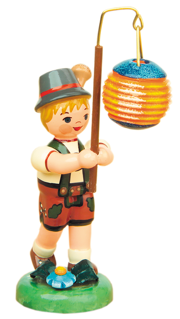 Lampionkind, Junge mit Kugellampion