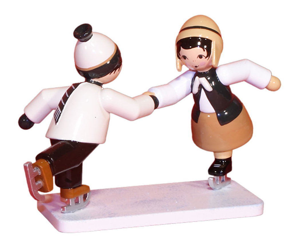 Eiskunstlaufpaar braun