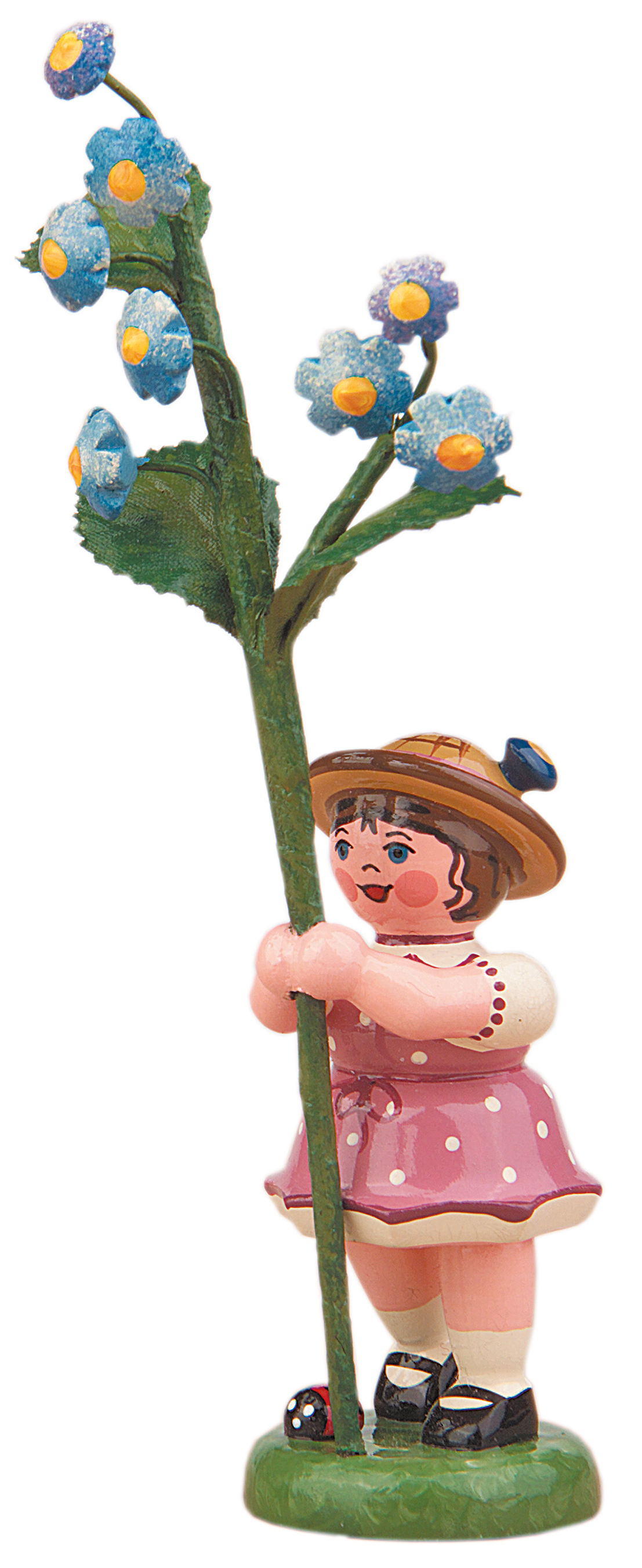 Blumenmädchen mit Vergissmeinnicht