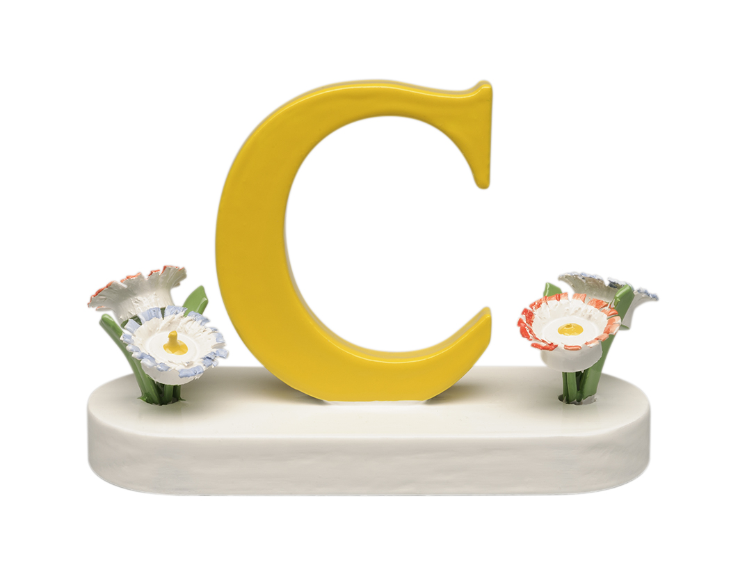 Buchstabe mit Blumen