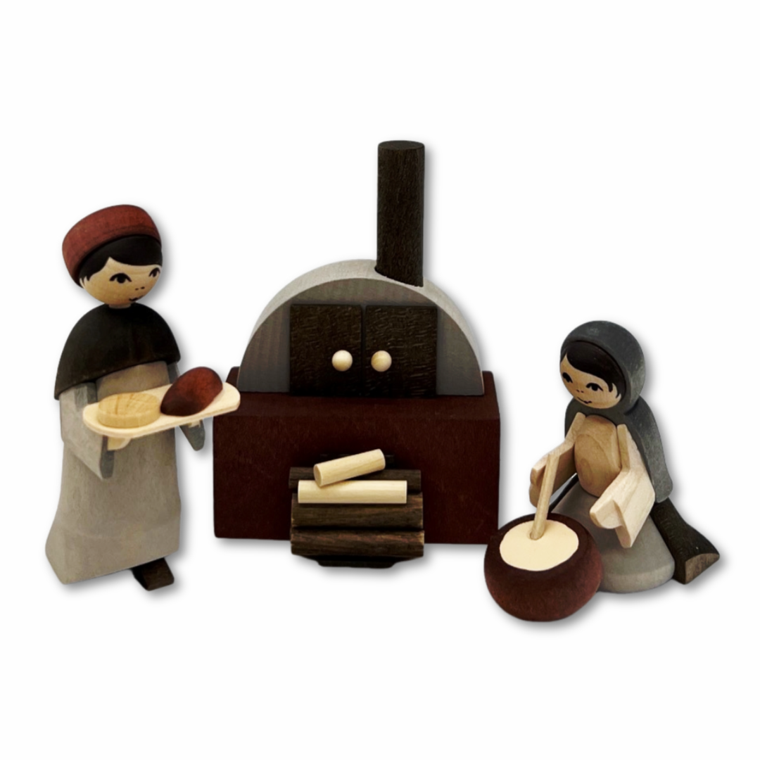 Bäckerei 3-teilig, gebeizt