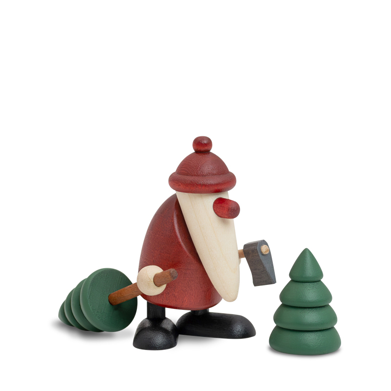 Set 9: Weihnachtsmann mit Axt und Bäumen