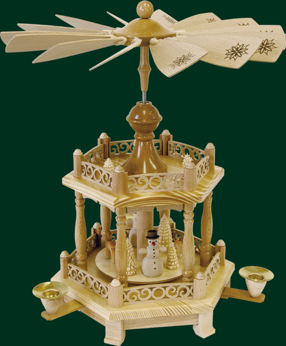 Pyramide 1-st. nat. Barockzaun, Schneemänner