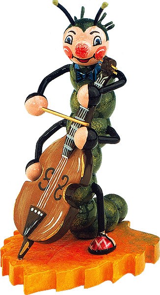 Raupe mit Kontrabass