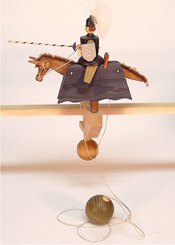 Pendelreiter - Ritter in schwarz