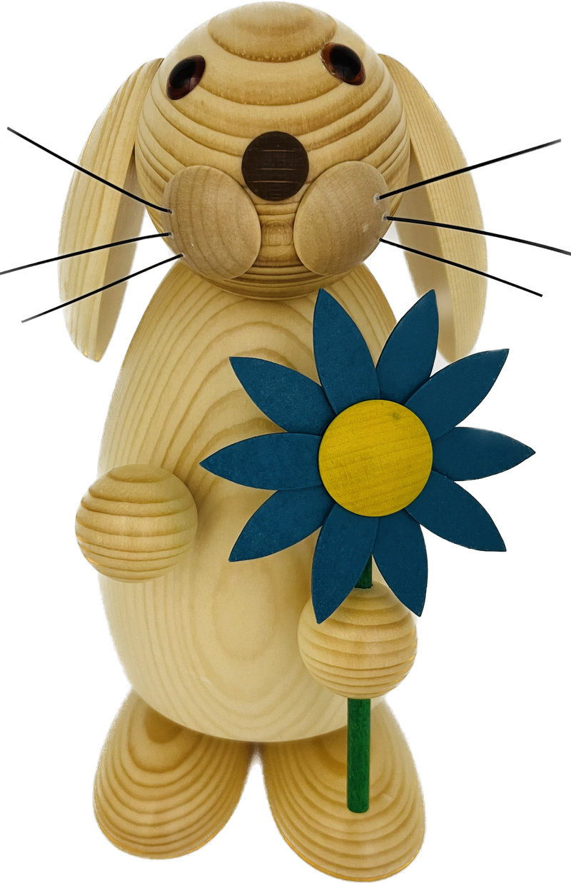 Osterhase mit Blume, groß
