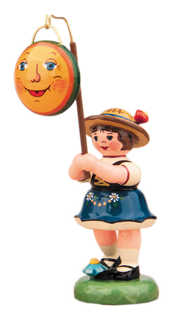 Lampionkind, Mädchen mit Mond