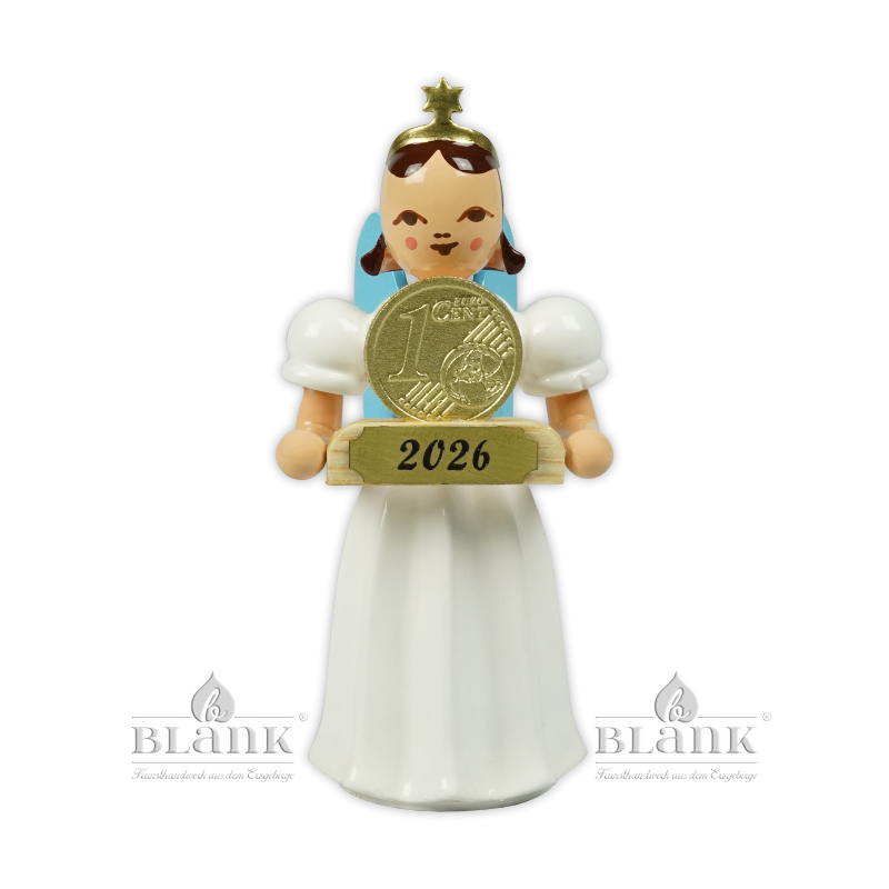 Langrockengel mit Glückscent, farbig, Jahresedition 2026