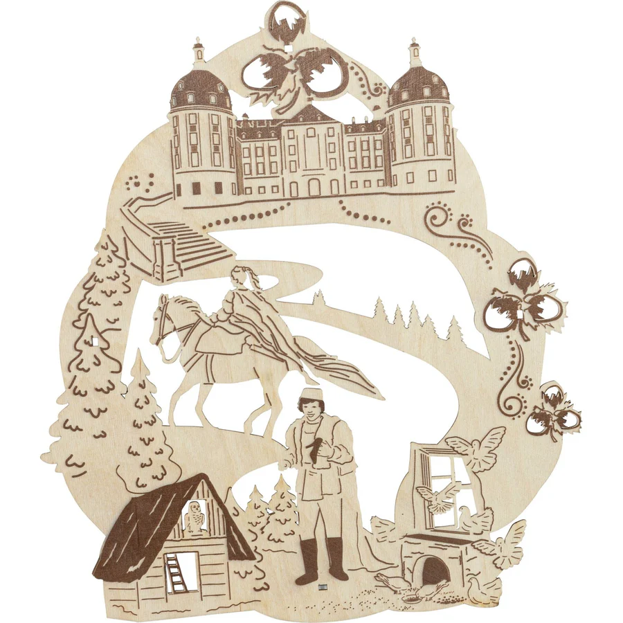 Fensterbild "Drei Haselnüsse für Aschenbrödel®"