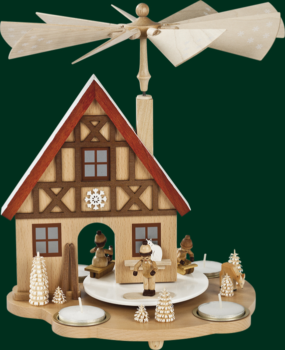 Tischpyr. Haus Winterkinder