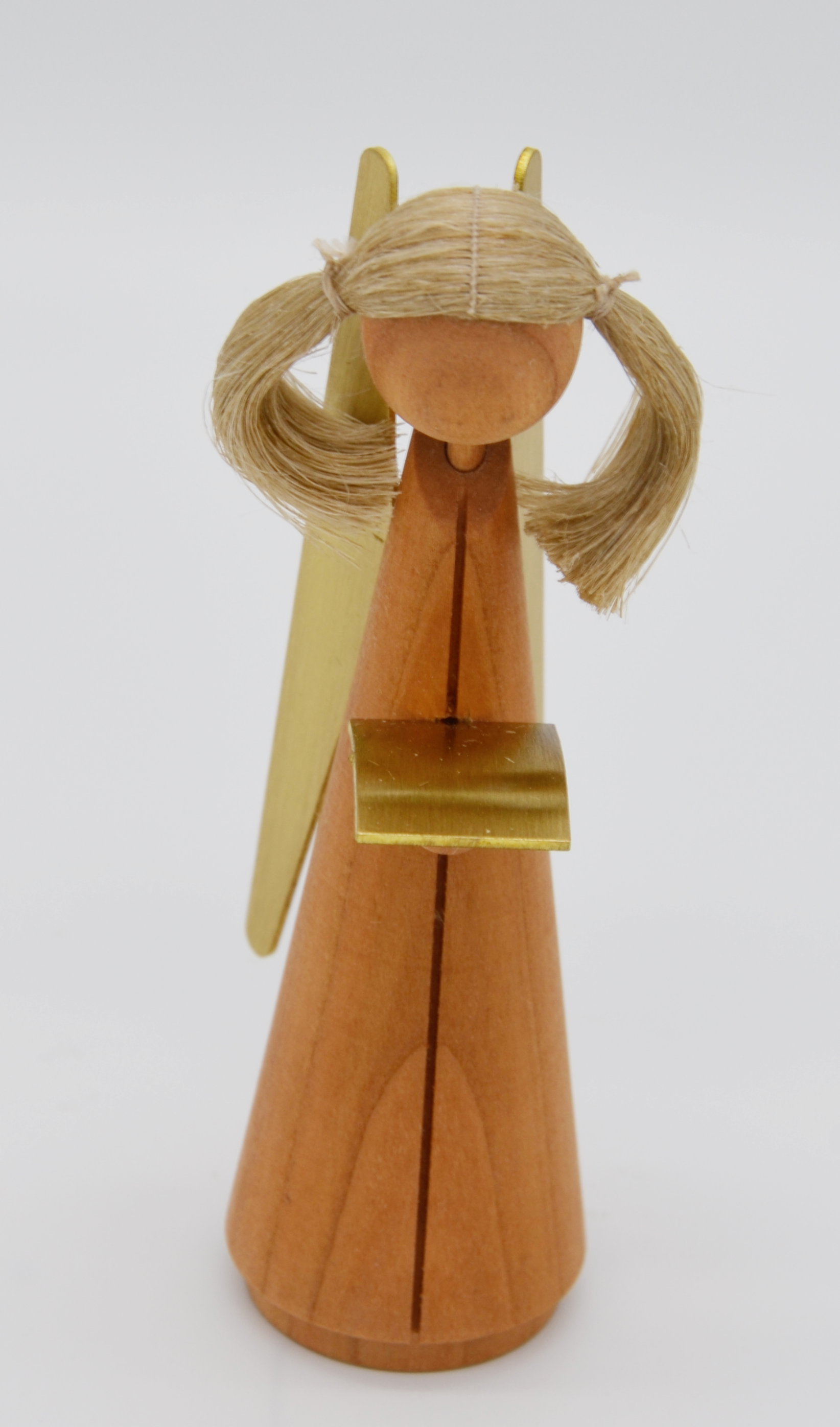 Kirschbaumengel, Messingflügel, 10 cm hoch