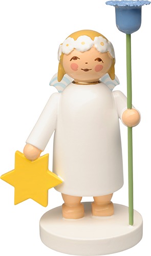 Margeritenengel, mittelgroß, mit Stern und Blume