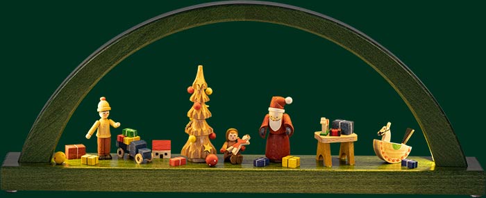 LED-Schwibbogen Weihnachtsbescherung