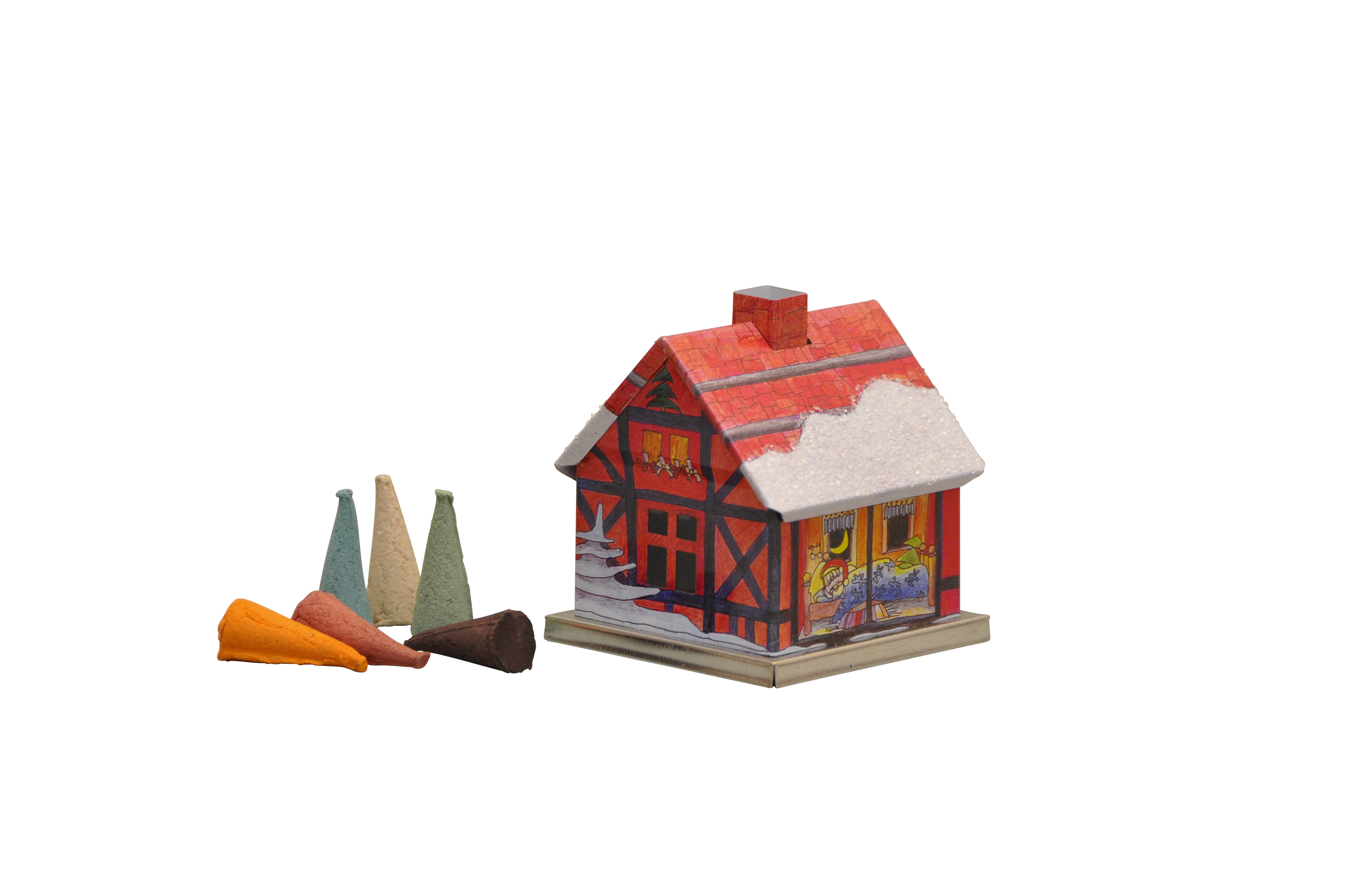 Räucherhaus aus Metall "Advent"