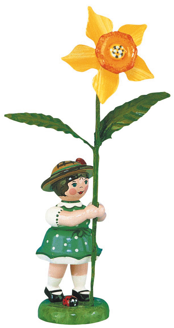 Blumenmädchen mit Narzisse
