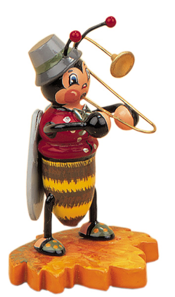 Hummelmännchen mit Posaune