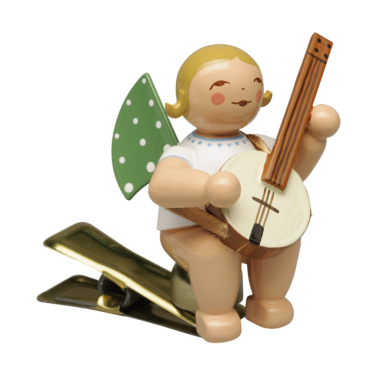 Engel mit Banjo, auf Klemme