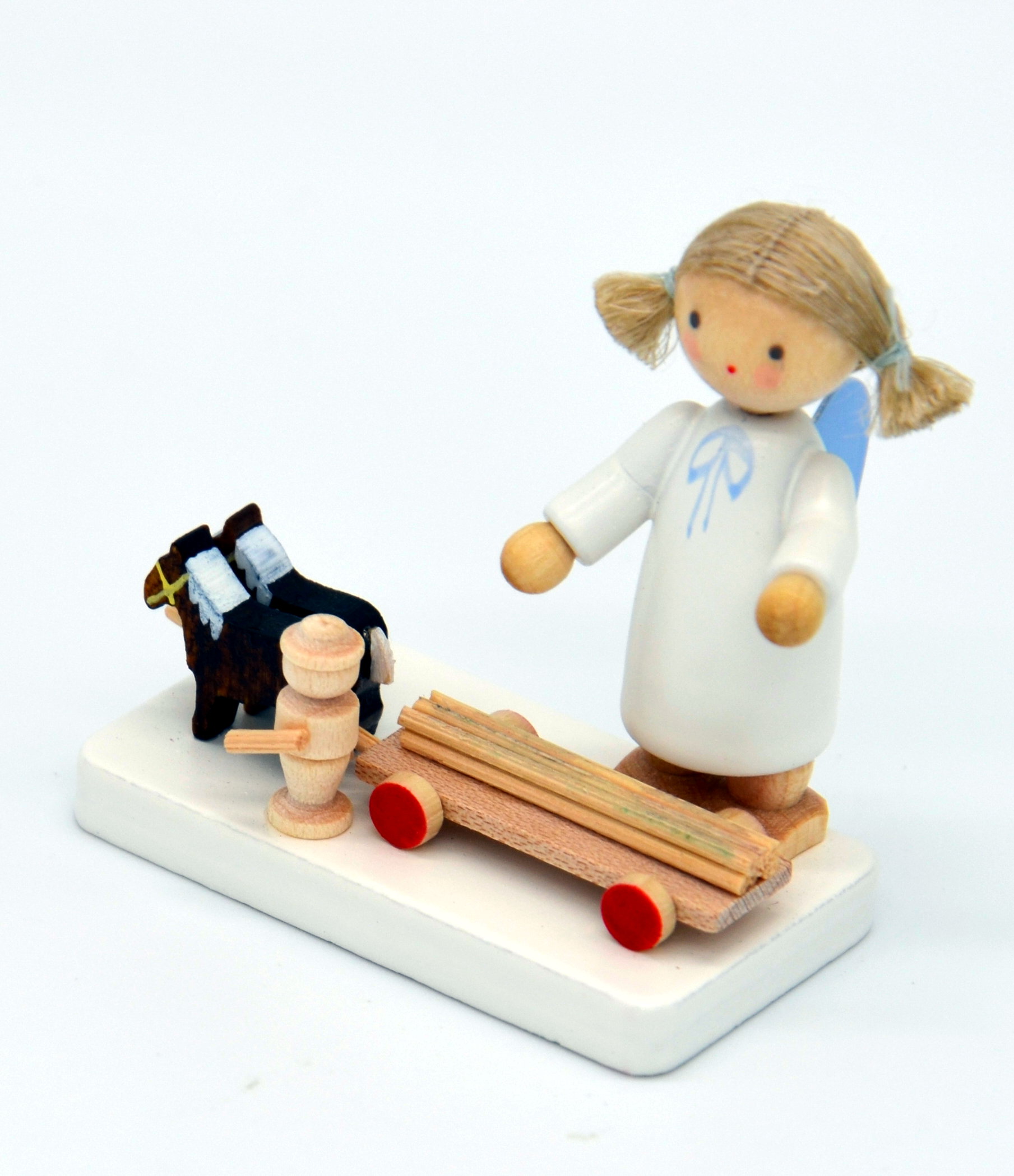 Engel mit Pferdegespann