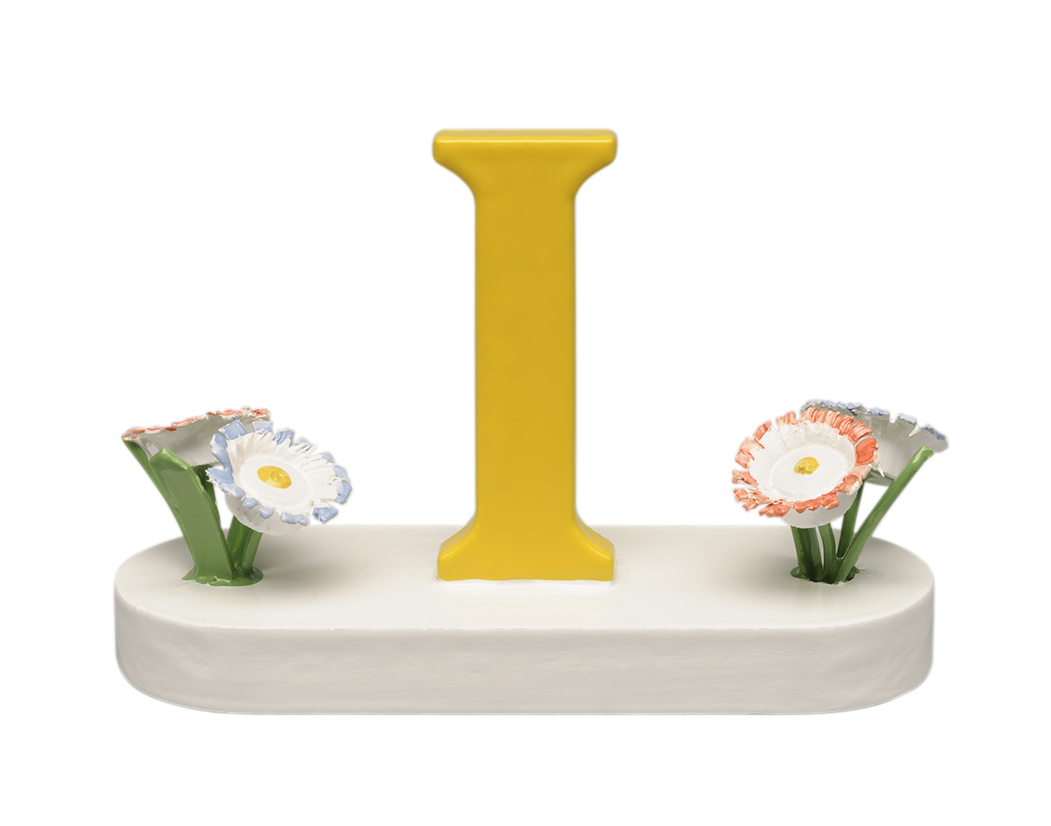 Buchstabe mit Blumen