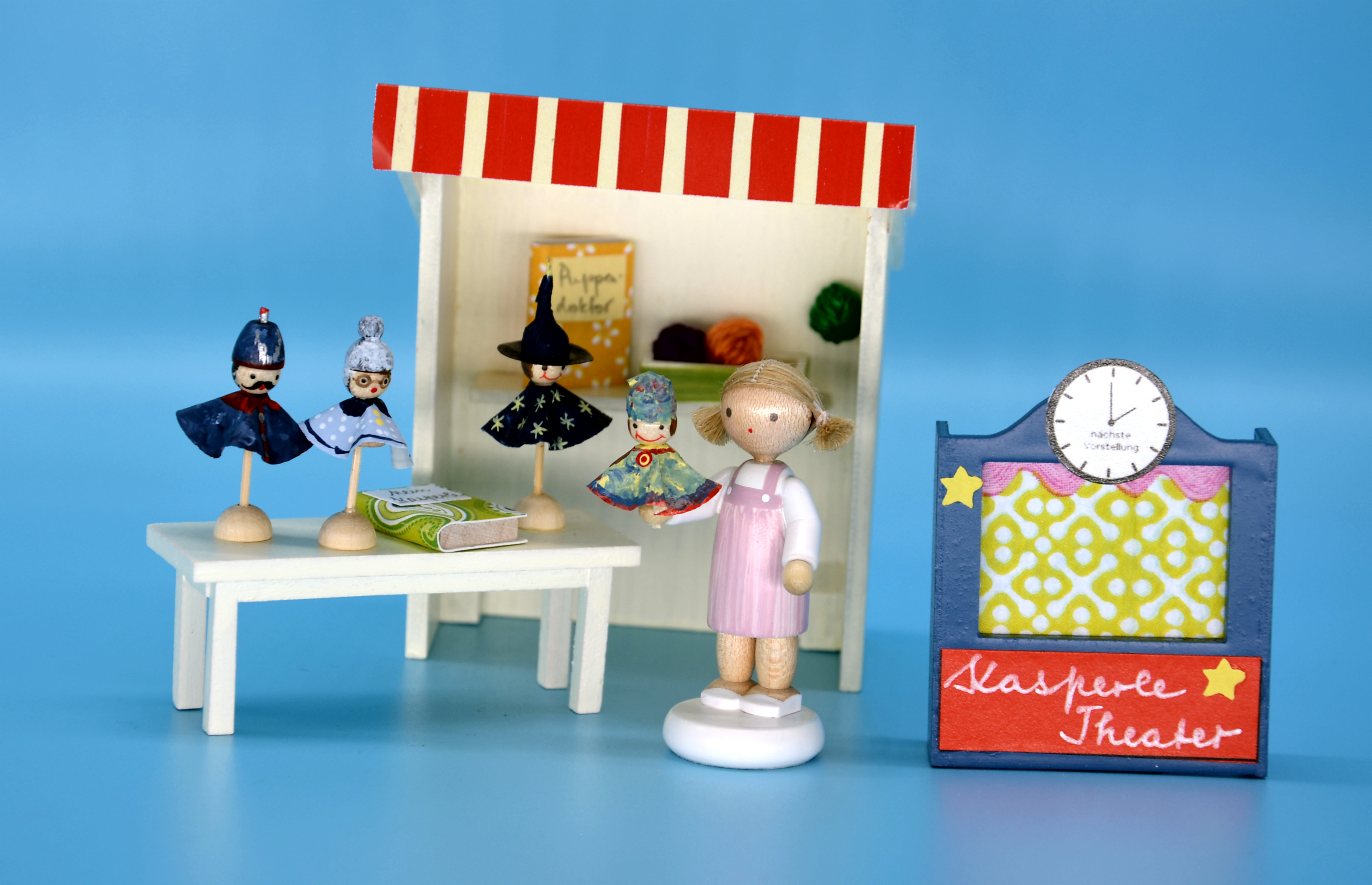 Marktbude Puppenspielerin