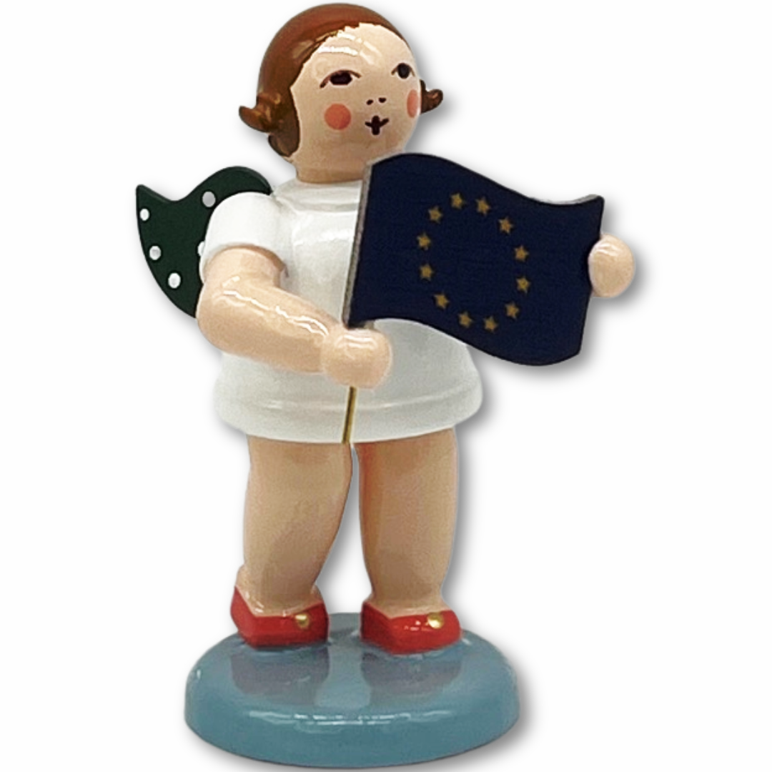 Engel mit Europa-Fähnchen, oK