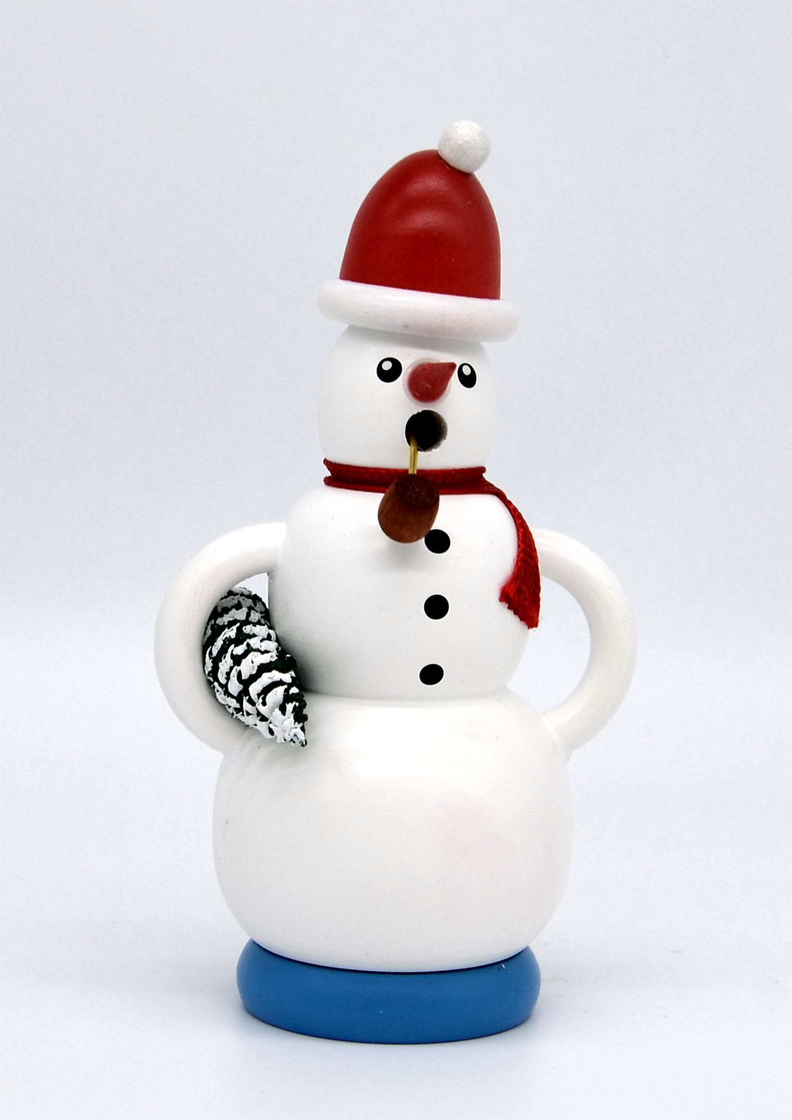 Räuchermann Schneemann mit Mütze u. Bäumchen