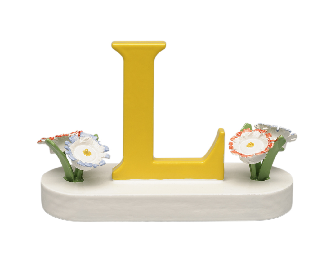 Buchstabe mit Blumen
