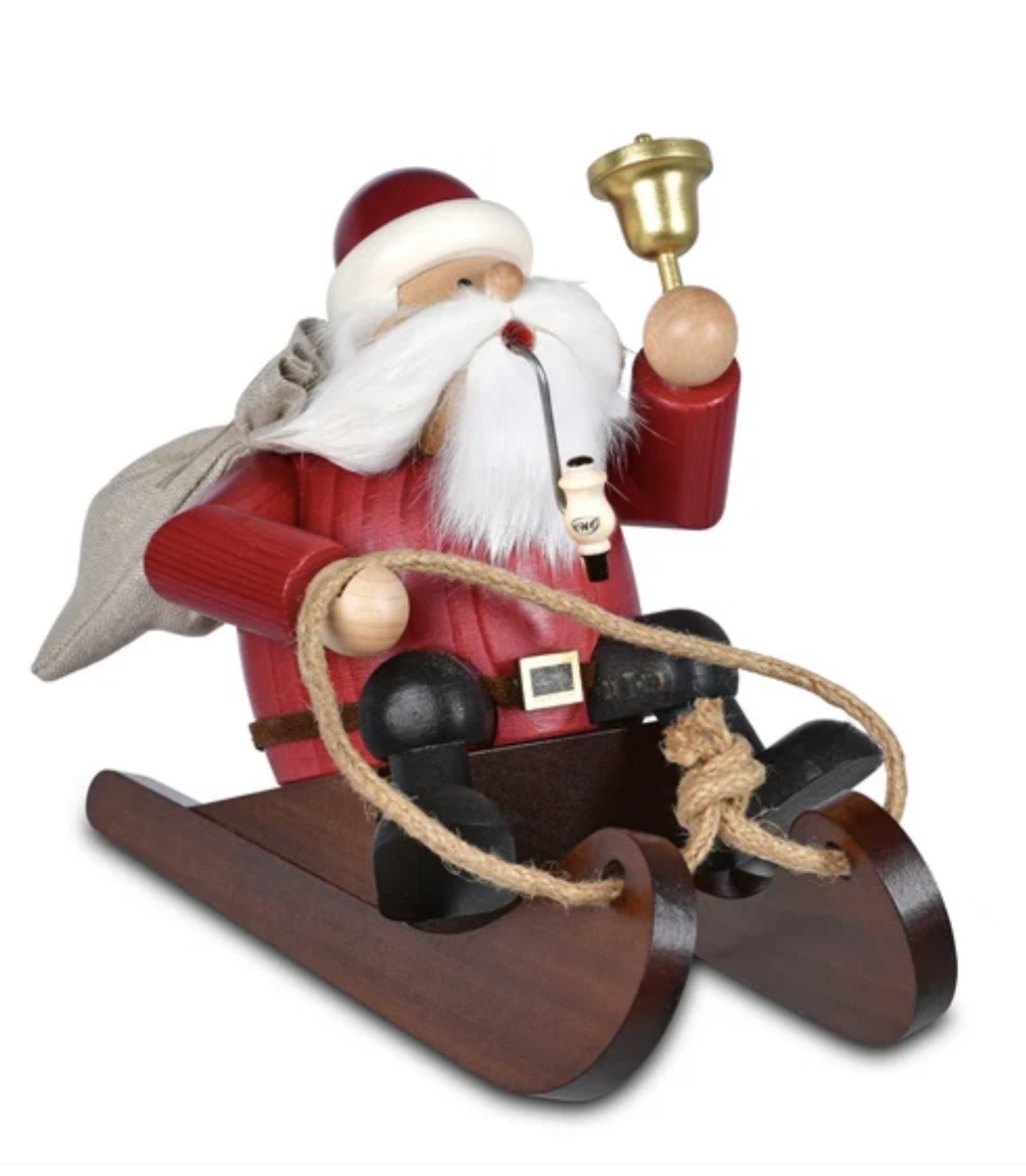 Räuchermann Kantenhocker - Santa Claus mit Schlitten