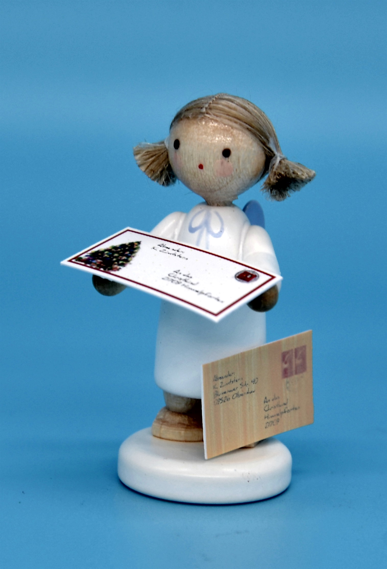 Engel mit Brief an das Christkind