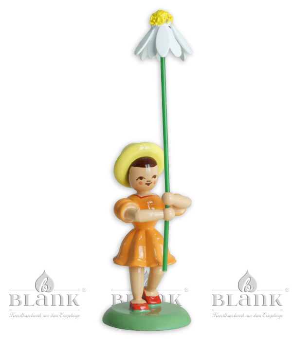 Blumenkind mit Kamille, farbig