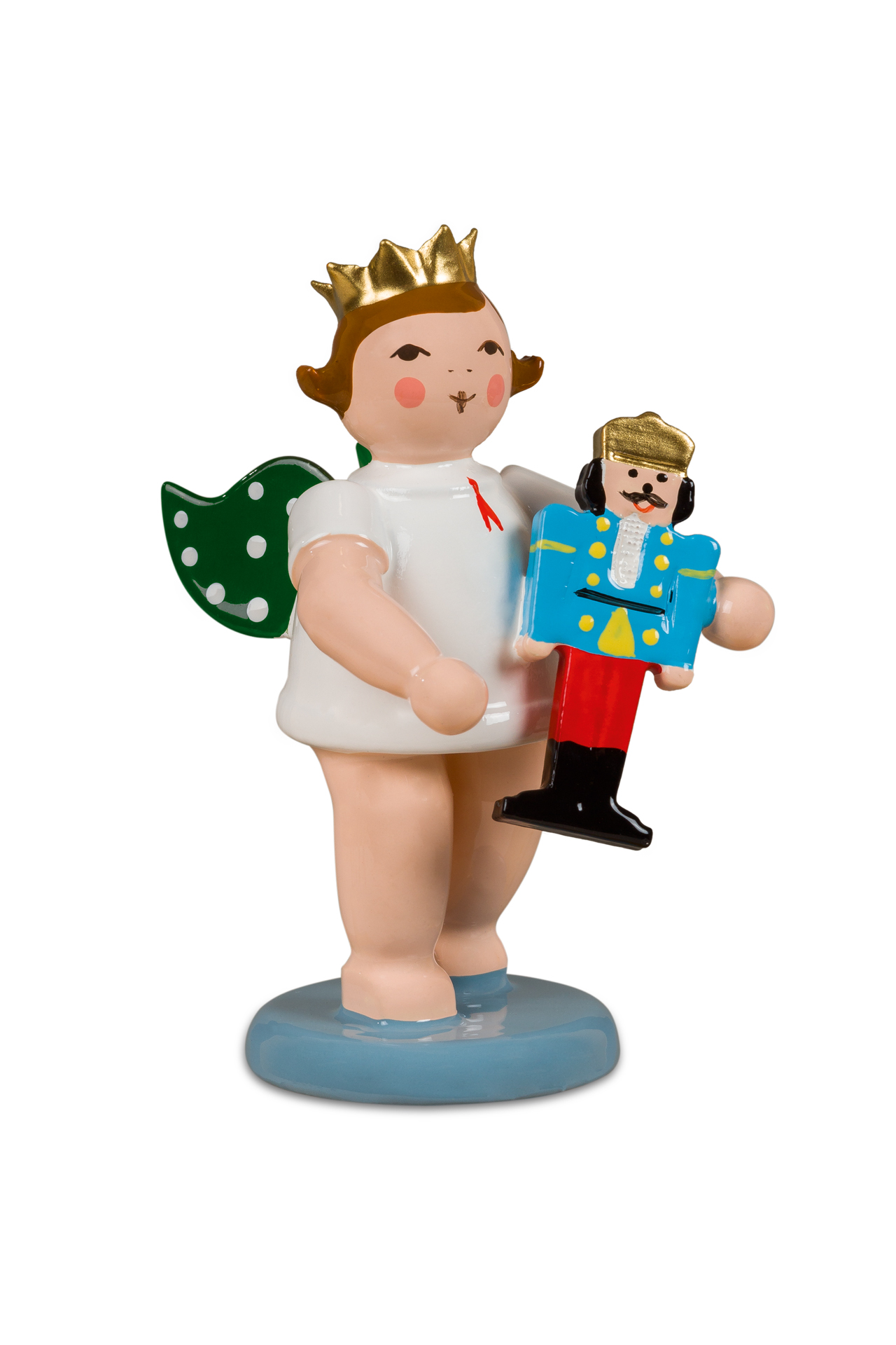 Engel mit Olbernhauer Marktfigur "Nussknacker" mK