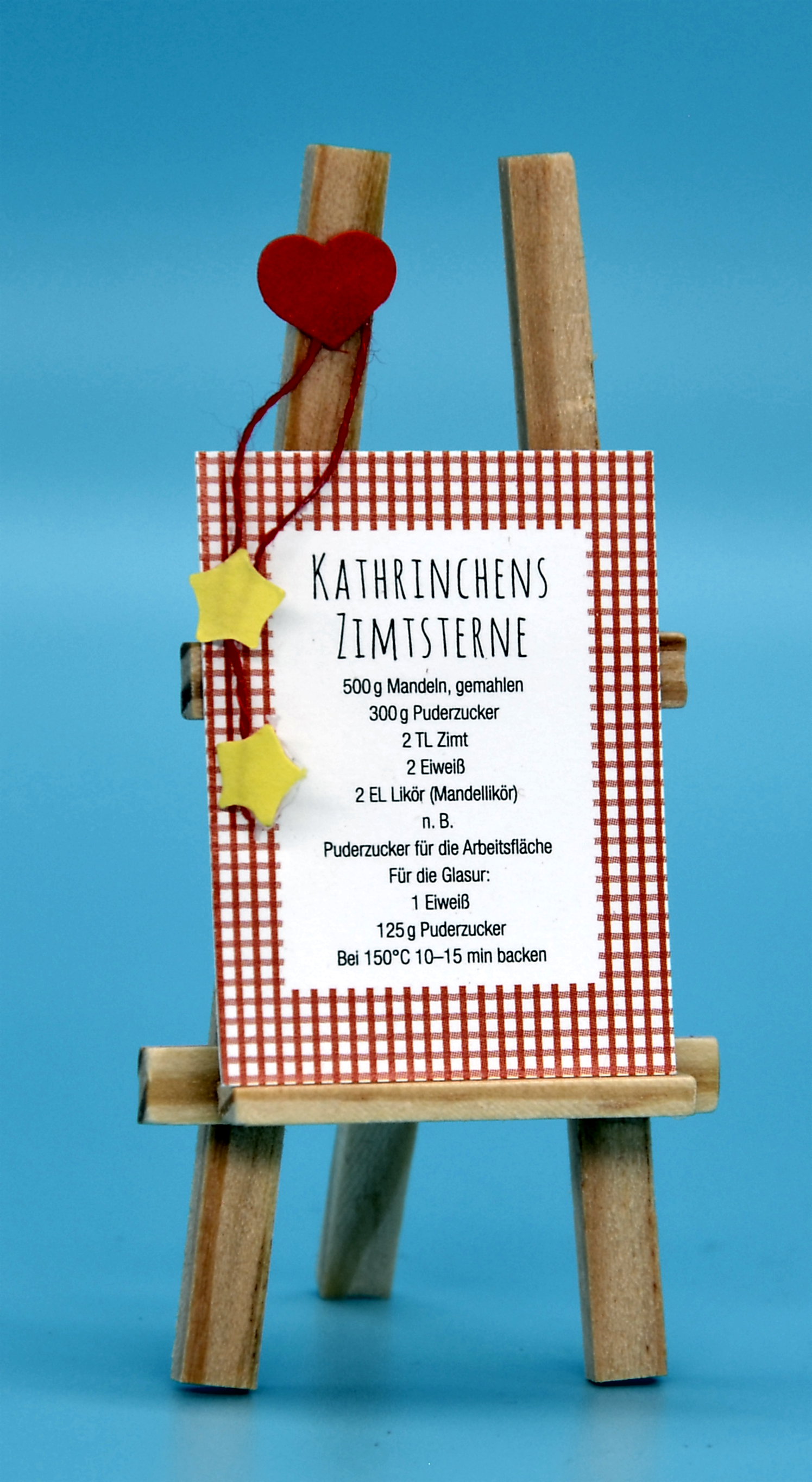 Staffelei mit Rezept